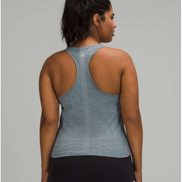 Lululemon Swiftly Tech Racerback 2.0 *Race Length Tetra Stripe Rhino Grey / - Picture 3 of 7